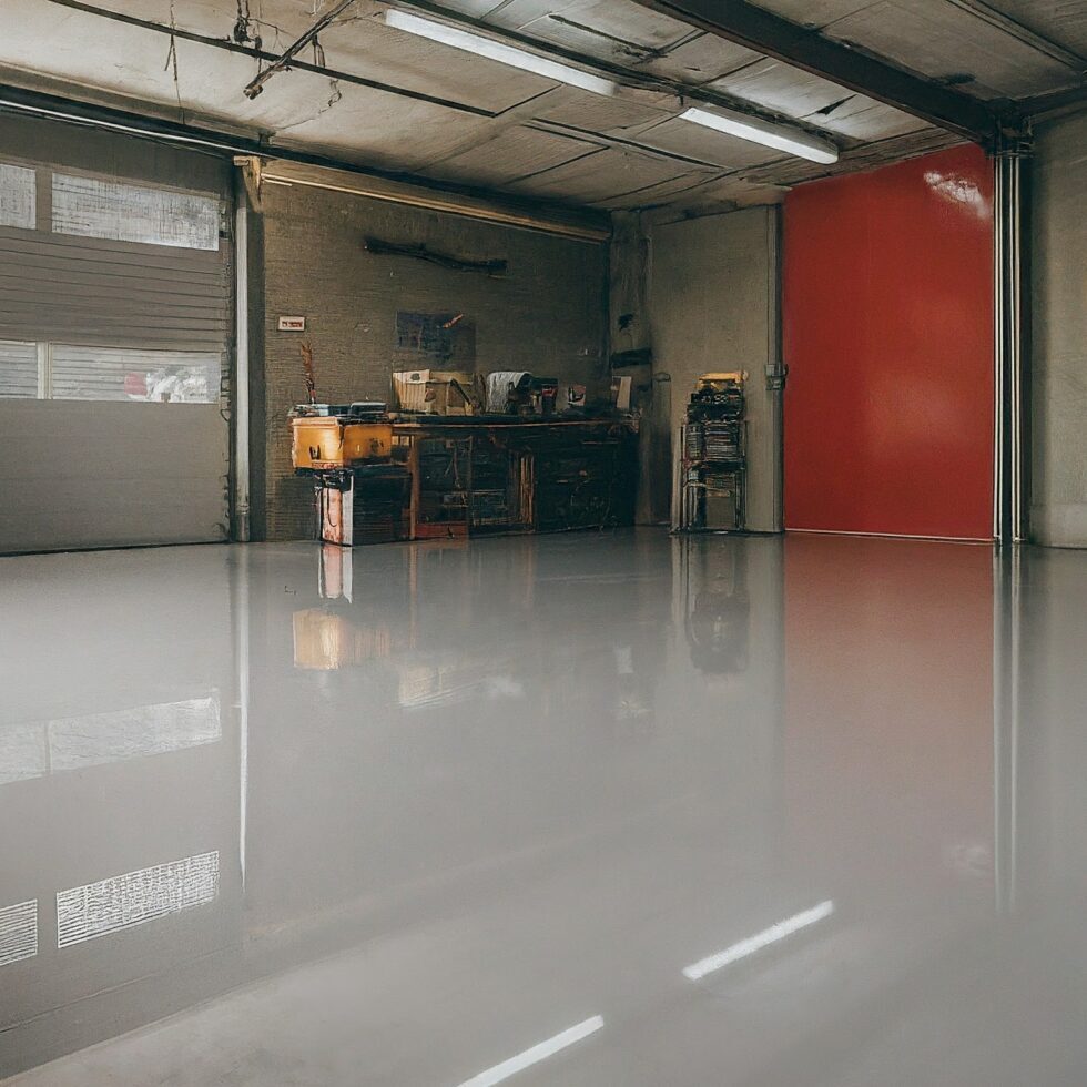 Epoxy garage floor